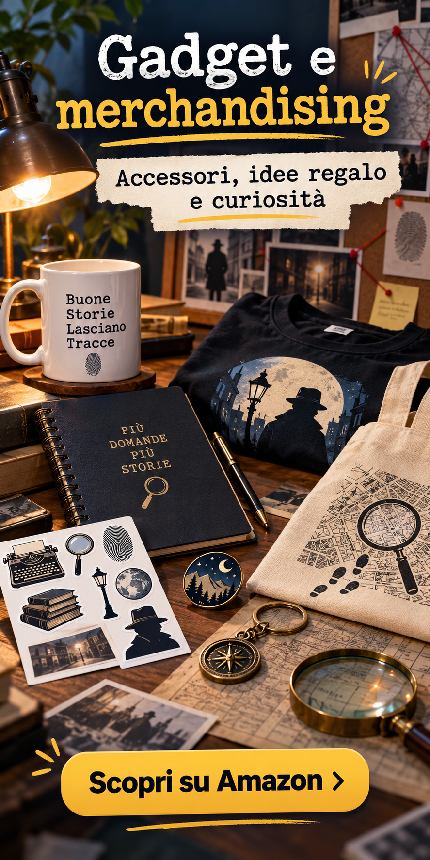 Gadget e merchandising per appassionati di misteri